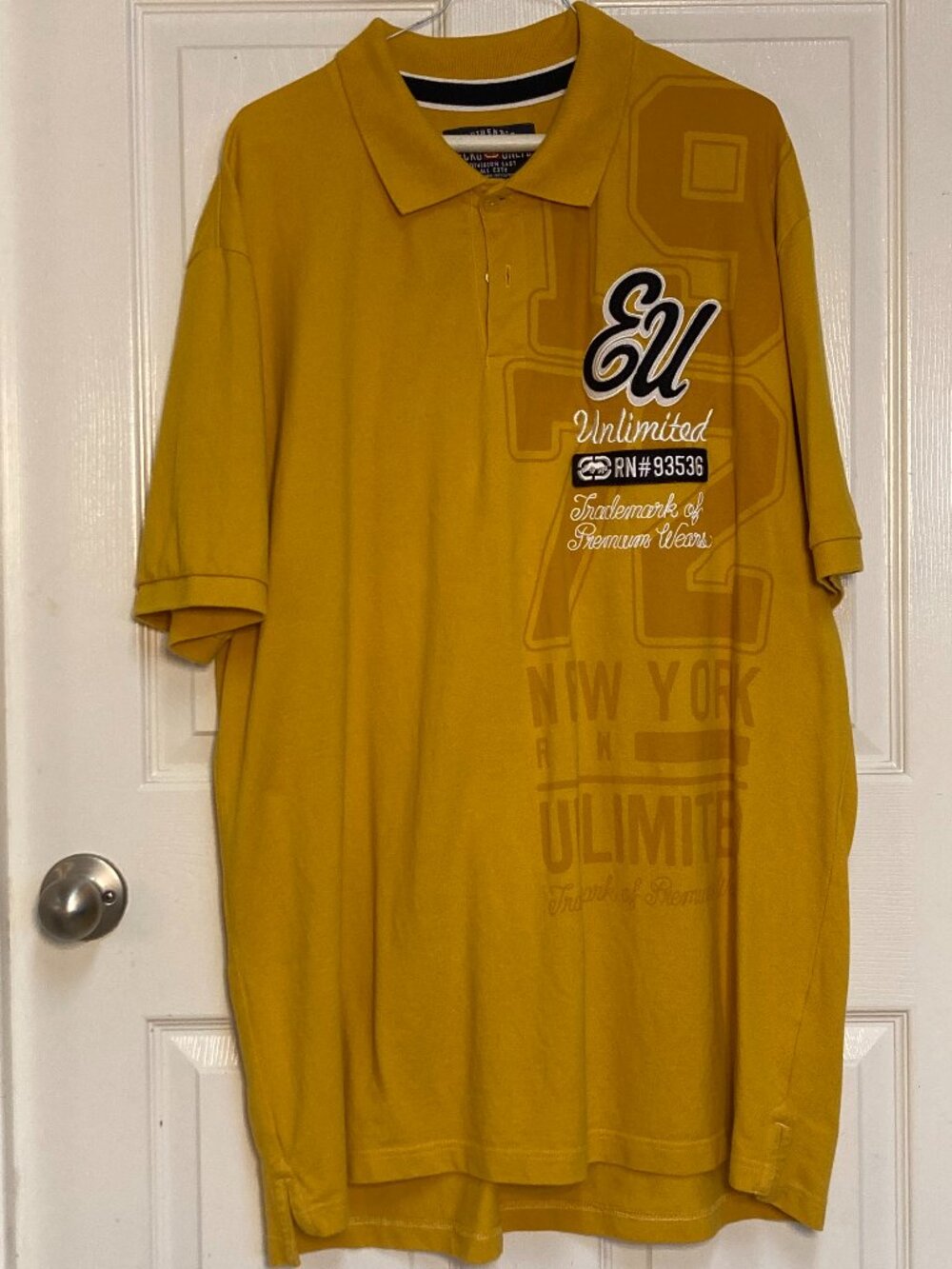 Men's polo shirt by ECKO UNLTD.  yellow sze 3XL